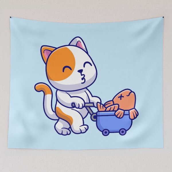 Item preview, Cat's Catch: Cartoon Vector Icon designed and sold by hjian8219.