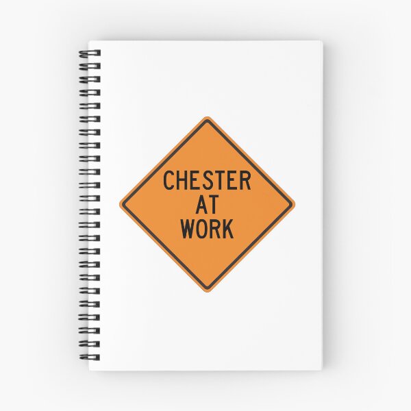 Item preview, Chester at Work Funny Personalized Warning Sign designed and sold by Wurmbone.