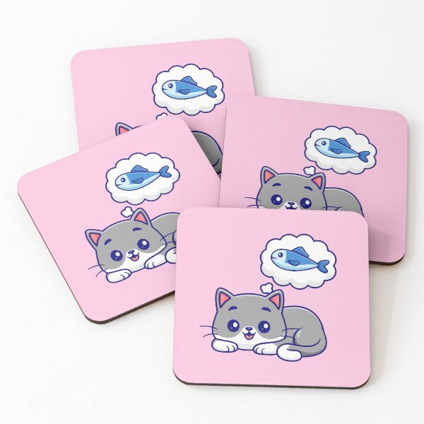Item preview, Pondering the Catch: Cartoon Cat Vector Icon designed and sold by hjian8219.