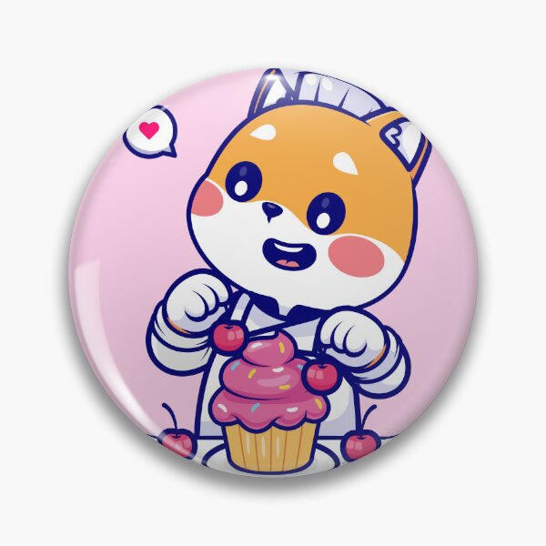 Item preview, Shiba Inu Culinary Artist: Cartoon Dog Chef Icon designed and sold by hjian8219.