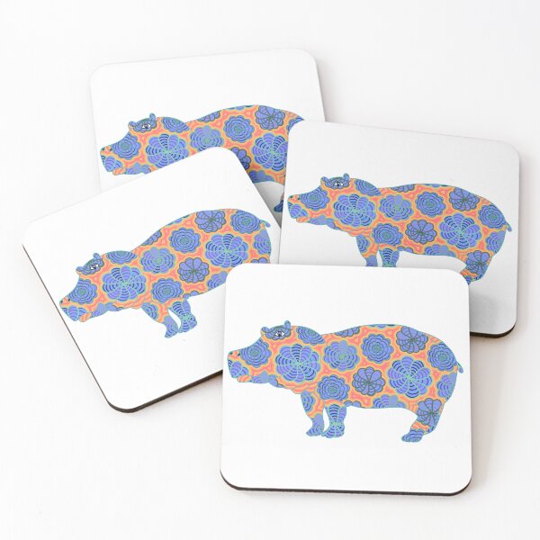 Item preview, Colorful Flower Hippo designed and sold by Leah Haas.