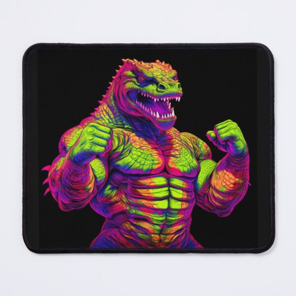 Item preview, Neon Alligator Man: Buff and Bold alligator Artwork designed and sold by TEEJAMBOREE.