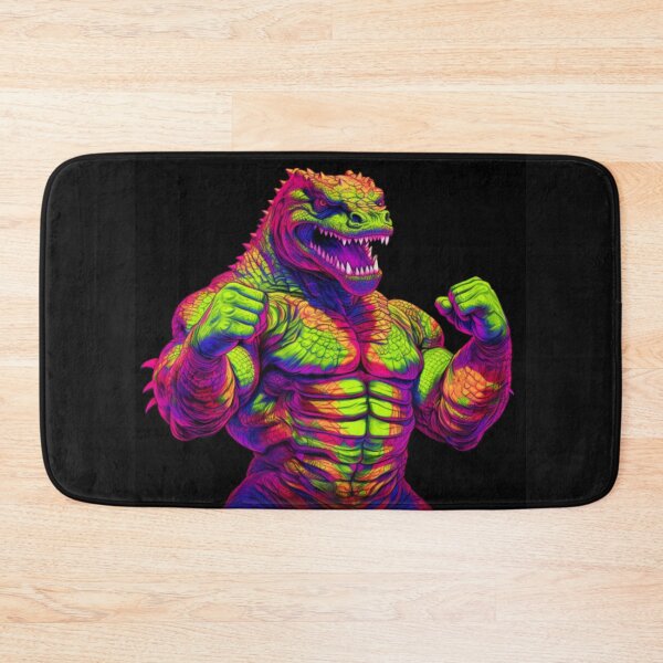 Item preview, Neon Alligator Man: Buff and Bold alligator Artwork designed and sold by TEEJAMBOREE.
