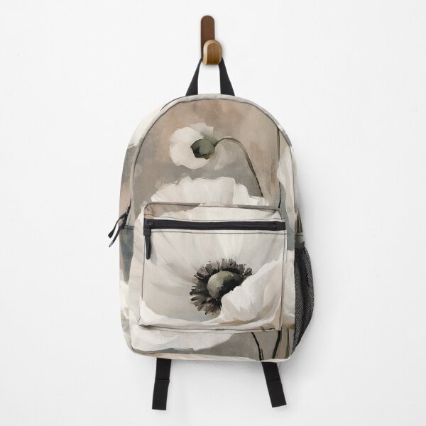 Item preview, Alabaster Poppies, White Poppies Floral Art designed and sold by Glimmersmith.