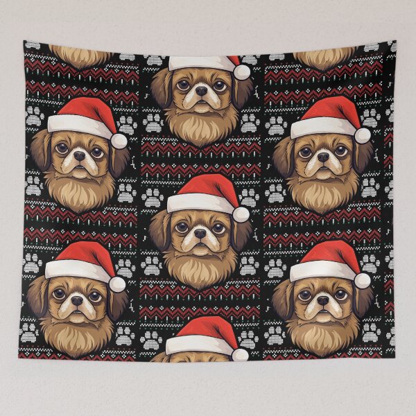 Item preview, Tibetan Spaniel Ugly Sweater Christmas designed and sold by rafaeltto.