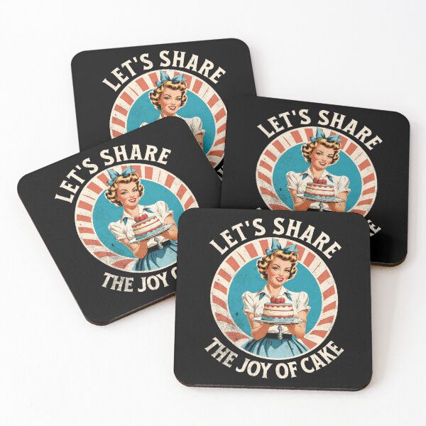 Item preview, 1950s Pin-Up Model - Let's Share the Joy of Cake designed and sold by AmorcitoDesigns.
