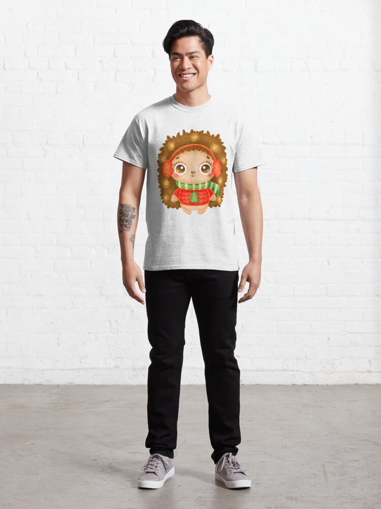 Disover Christmas Hedgehog Classic T-Shirt
