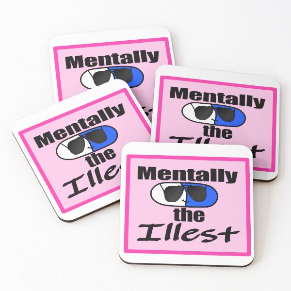 Item preview, Mentally the Illest: Pink!  designed and sold by ToxicJellyShop.