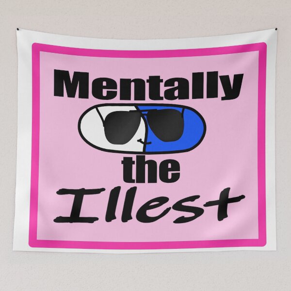 Item preview, Mentally the Illest: Pink!  designed and sold by ToxicJellyShop.