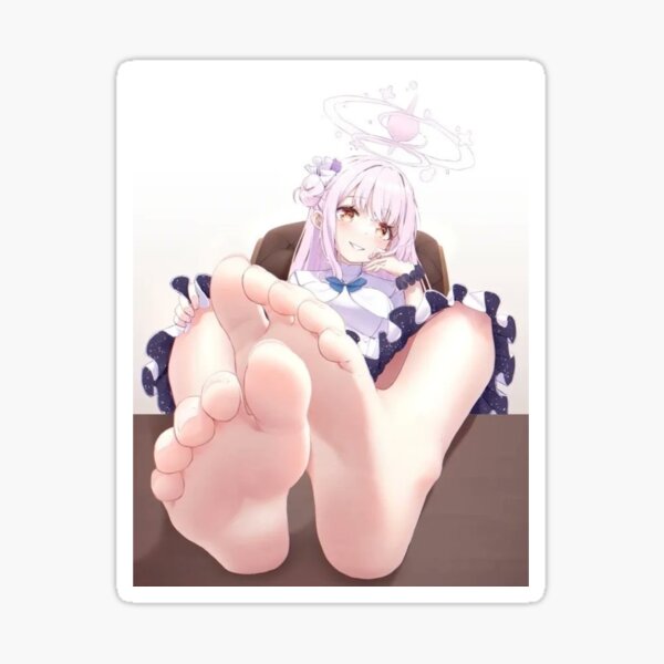 Sexy anime girl feet Throw Pillow for Sale by serenasuni