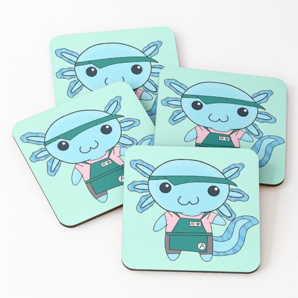 Item preview, Axolotl Boba Worker designed and sold by Cutsiecottage.