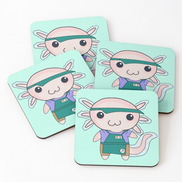 Item preview, Axolotl Boba Worker designed and sold by Cutsiecottage.