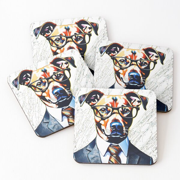 Item preview, Dogs in Suit Tie & Glasses designed and sold by KriticalDesigns.