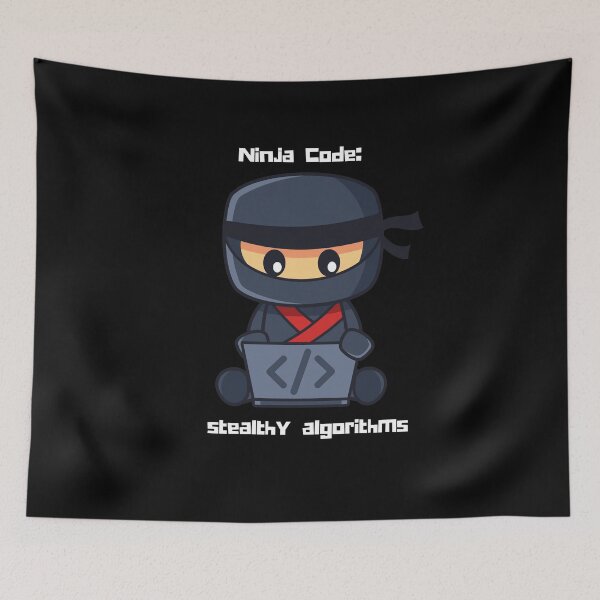 Item preview, Ninja Code: Stealthy Algorithm (dark) / RoYuMi designed and sold by royumi.