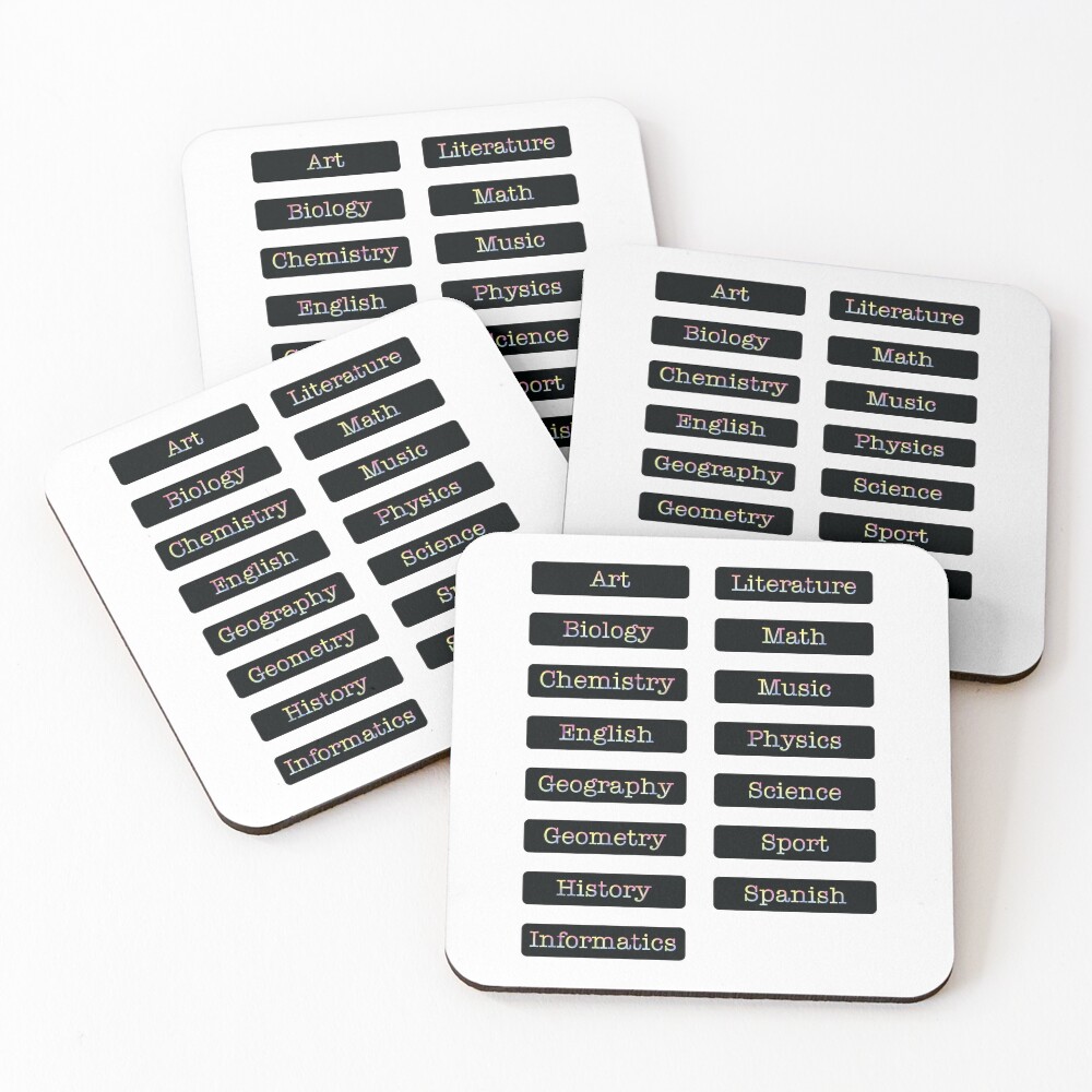 Item preview, Coasters (Set of 4) designed and sold by ScienceCorner.