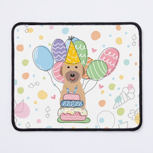 Item preview, Soft Coated Wheaten Terrier Dog Birthday Party 3 designed and sold by Lulupainting.