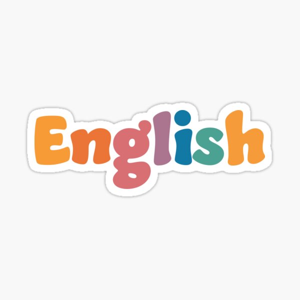 English Word Stickers