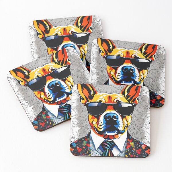 Item preview, Dogs in Suit Tie & Glasses designed and sold by KriticalDesigns.
