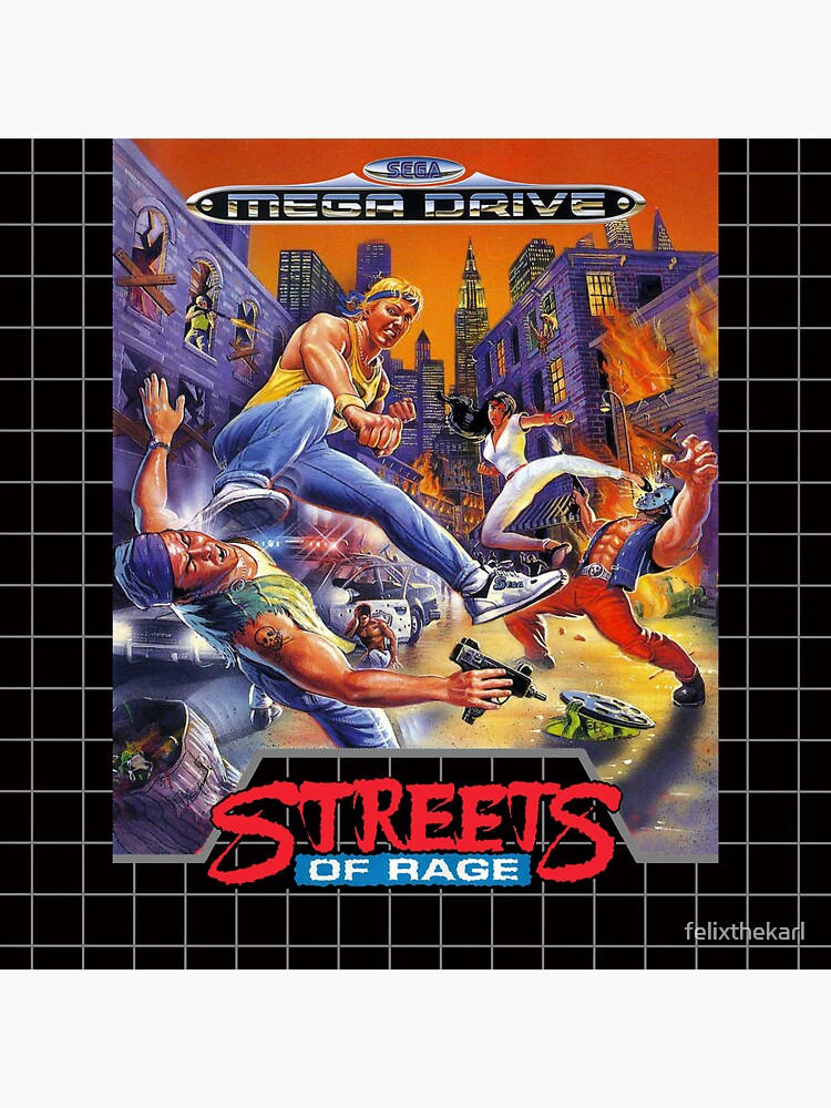 Outlet Giant vinyl sticker Streets of rage genesis cover