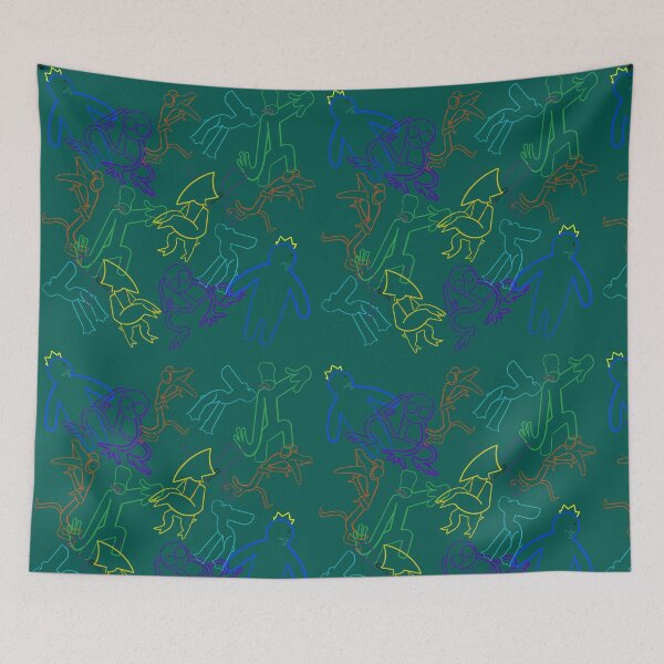 Item preview, Rainbow friends color outline designed and sold by Spacey-Stacey.