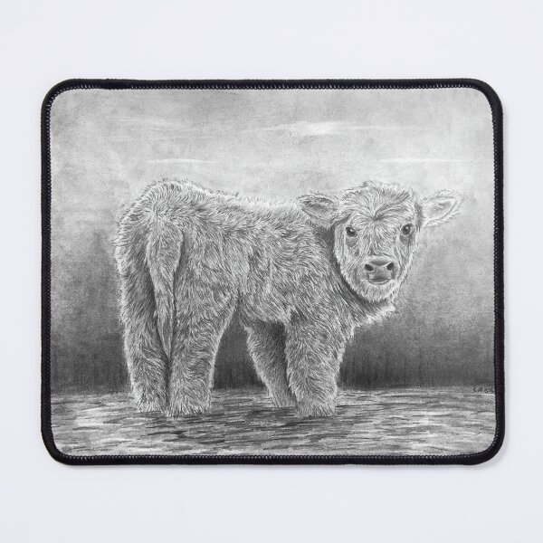 Item preview, Fluffy the Highland Calf designed and sold by Sarah Draws Stuff.