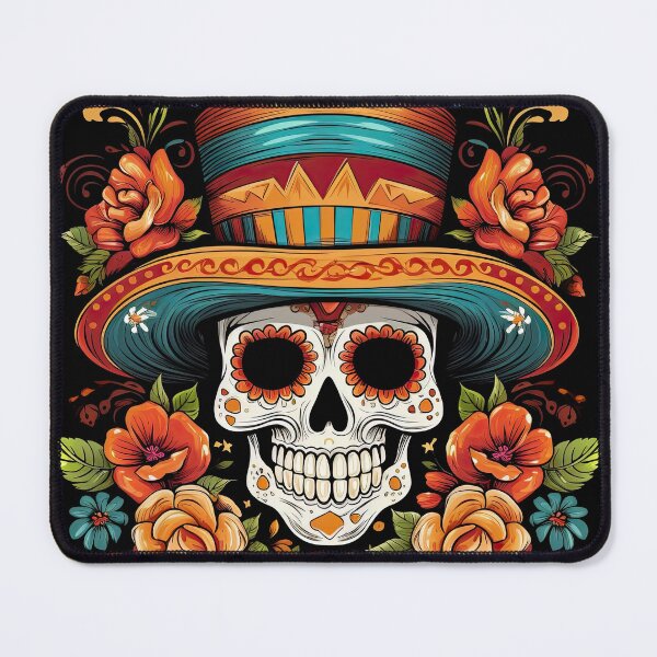 Item preview, Mexican Skull in Sombrero 14 designed and sold by eyestetix.
