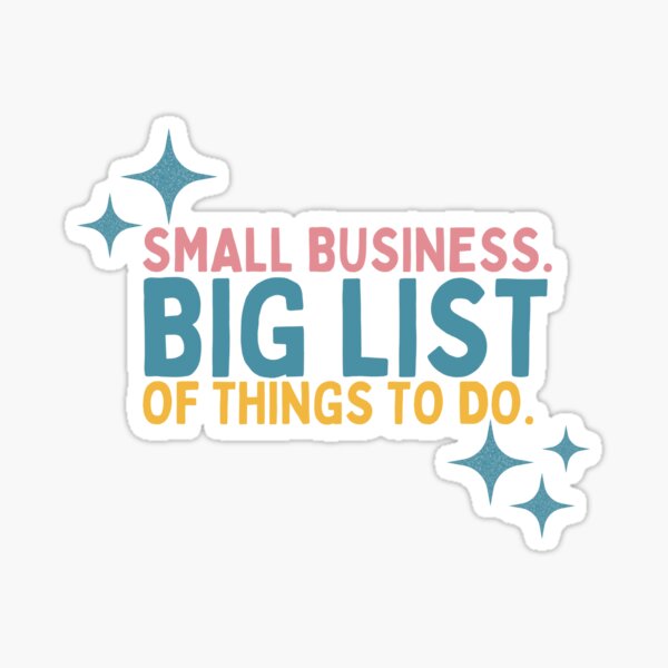 Item preview, Small Business Big List Of Things To Do designed and sold by Socialtraction.