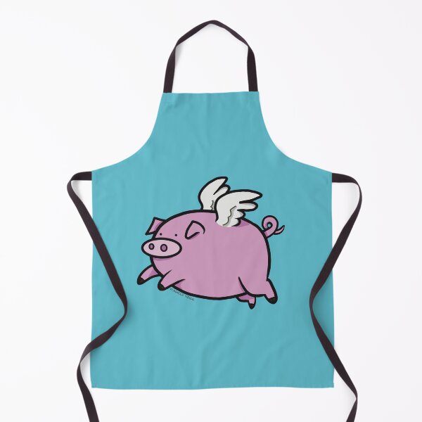Item preview, Transparent Cute Chibi When Pigs Fly Design designed and sold by FunholeVision.