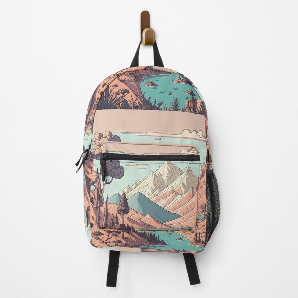 Item preview, Nature's Majesty: Mountains and River Artwork designed and sold by Glitchart66.