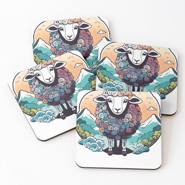 Item preview, Rainbow Sheep Japan Style  designed and sold by isabellereda.