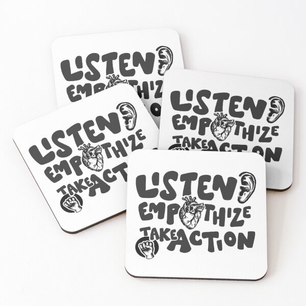 Item preview, Listen, Empathize, Take Action: Ear, Heart, Hands Design designed and sold by evelyncplum.
