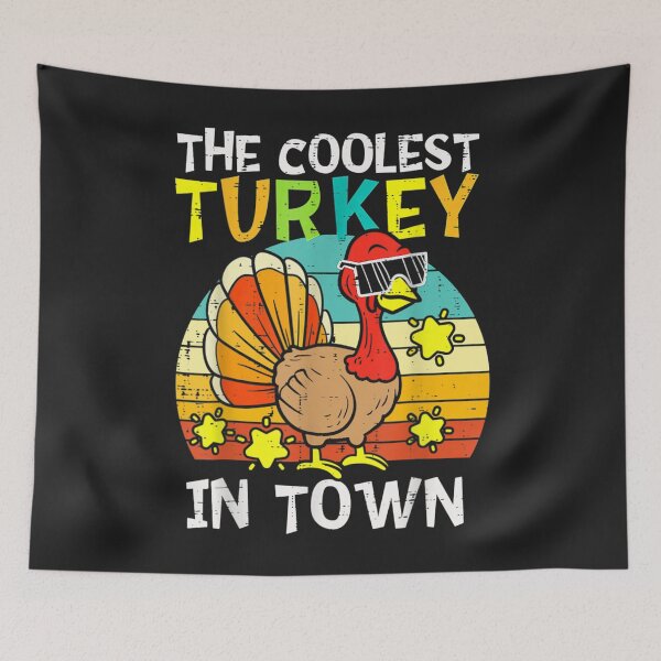 Item preview, Coolest Turkey In Town Little Boys Thanksgiving Toddler Baby designed and sold by William Parker.