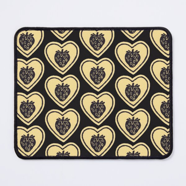 Item preview, corazón de fresa amarillo, yellow strawberry heart designed and sold by ASTRALEXIA.