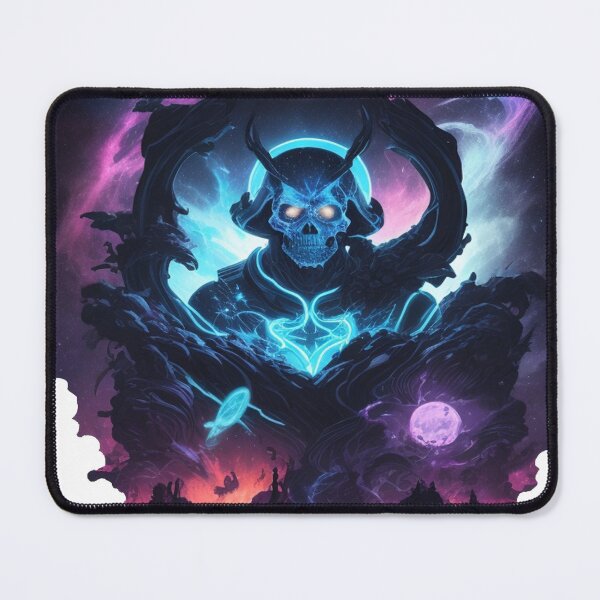 Item preview, Neon Moon Skull of Abaddon the destroyer designed and sold by Indie-Chille.