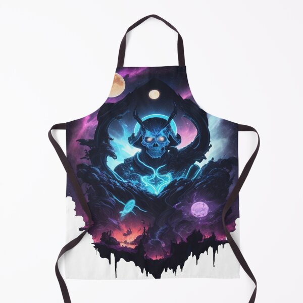 Item preview, Neon Moon Skull of Abaddon the destroyer designed and sold by Indie-Chille.