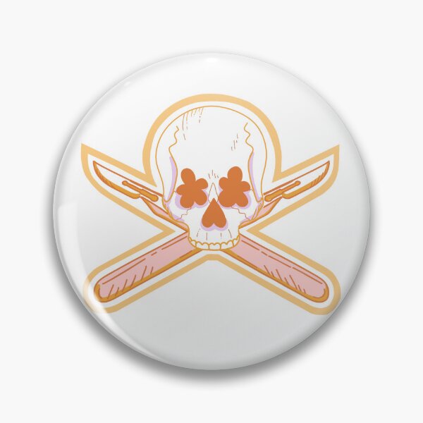 Item preview, Retro skull and crossbones with scalpels designed and sold by SageAndSpruce.