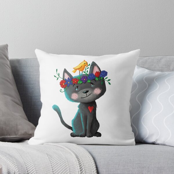 Item preview, Flower cat designed and sold by Birgit Gaude.