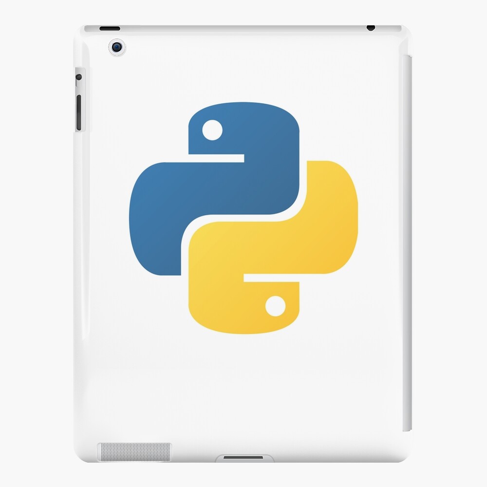 "Python Official Logo Scripting Programming Language" iPad Case & Skin by rainwater11 Redbubble