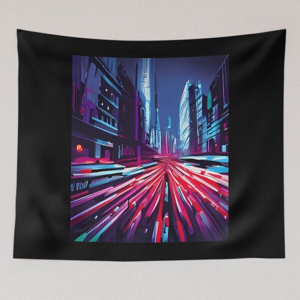 Item preview, Captivating City Traffic at Night designed and sold by HeathAlexander2.