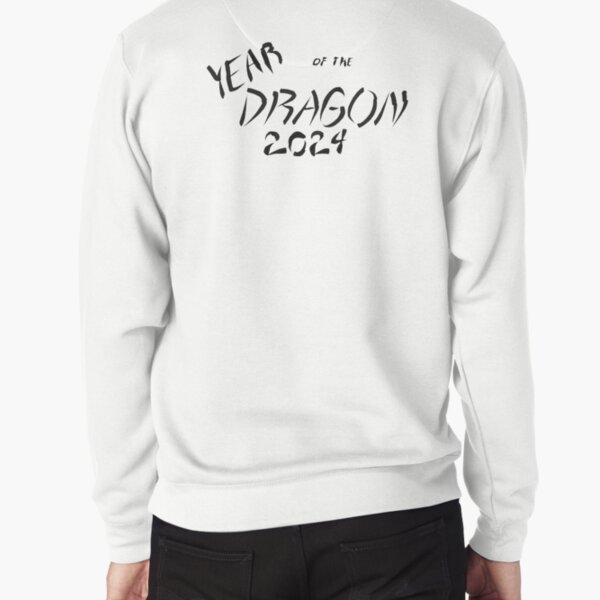 Year of the Dragon 2024 Black Lettering Pullover Sweatshirt