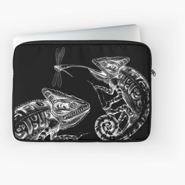 Catch - Chameleon and Dragonfly Inktober 2019 Laptop Sleeve