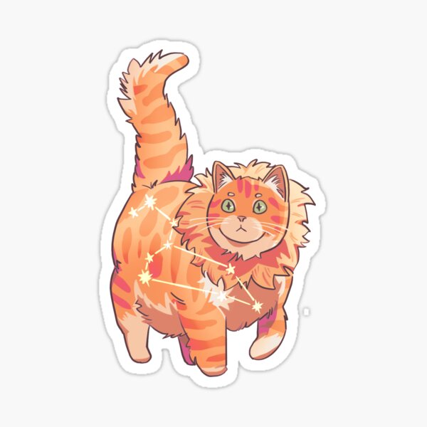leo cat Sticker