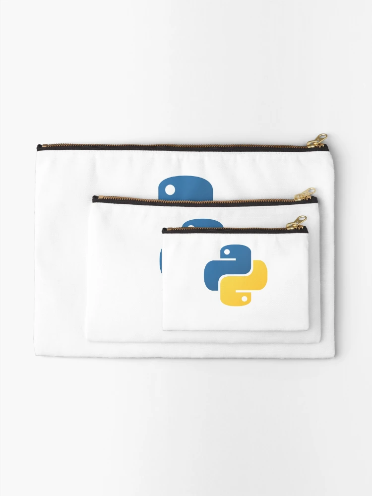 Thumbnail 2 of 4, Zipper Pouch, Python Official Logo Scripting Programming Language designed and sold by Rainwater Merch.