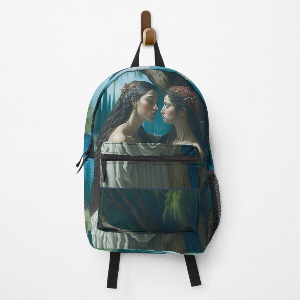 Item preview, Romantic Lesbian Lovers Solitude Embrace by the Lake designed and sold by Paleo5135.