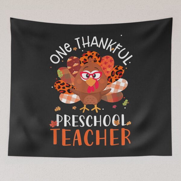 Item preview, Cute One Thankful Pre School Teacher Thanksgiving Turkey designed and sold by William Parker.