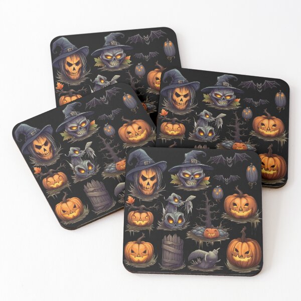 Item preview, Scary Halloween Pumpkin Collage  designed and sold by HolidayFantasy.