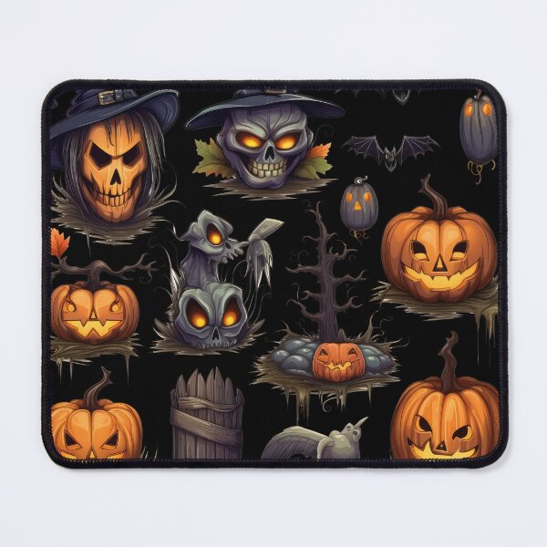 Item preview, Scary Halloween Pumpkin Collage designed and sold by HolidayFantasy.