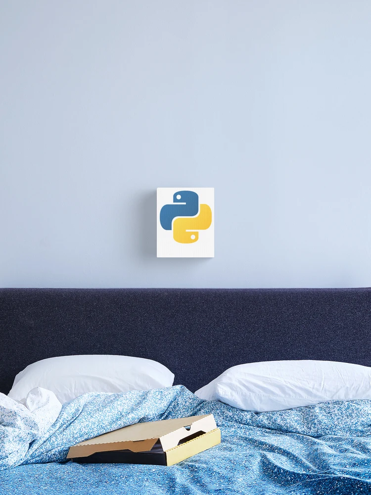 Thumbnail 2 of 3, Canvas Print, Python Official Logo Scripting Programming Language designed and sold by Rainwater Merch.