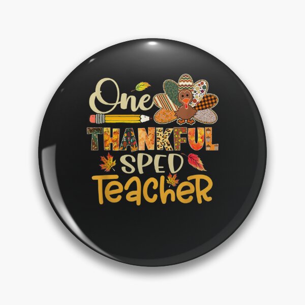 Item preview, Cute One Thankful SPED Teacher Turkey Leopard Thanksgiving designed and sold by William Parker.
