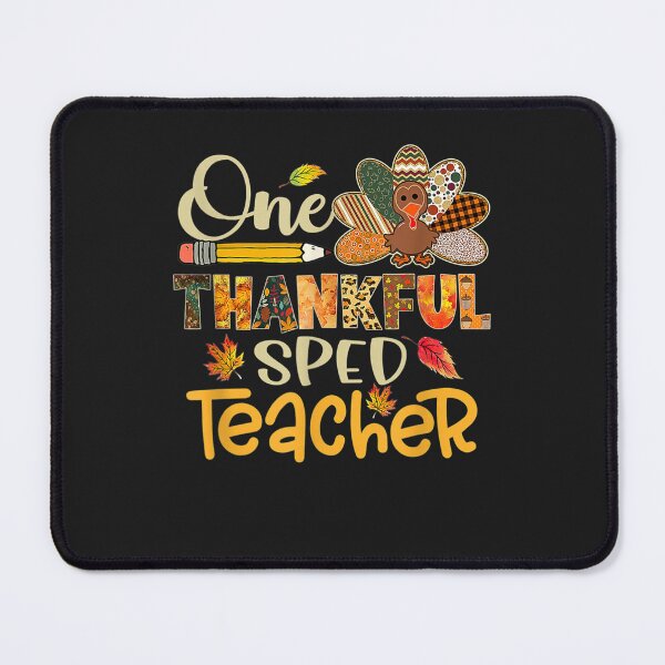 Item preview, Cute One Thankful SPED Teacher Turkey Leopard Thanksgiving designed and sold by William Parker.